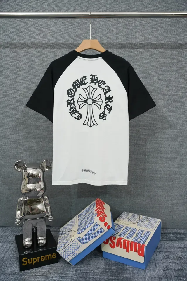 Chrome Hearts ক্রস লোগো র‍্যাগলান টি-শার্ট 2