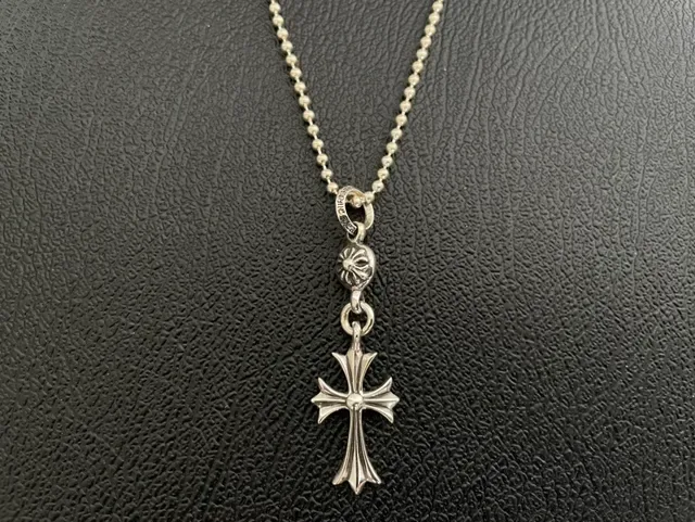 Chrome Hearts Crucifix चांदी धातु क्रॉस पेंडेंट नेकलेस 8
