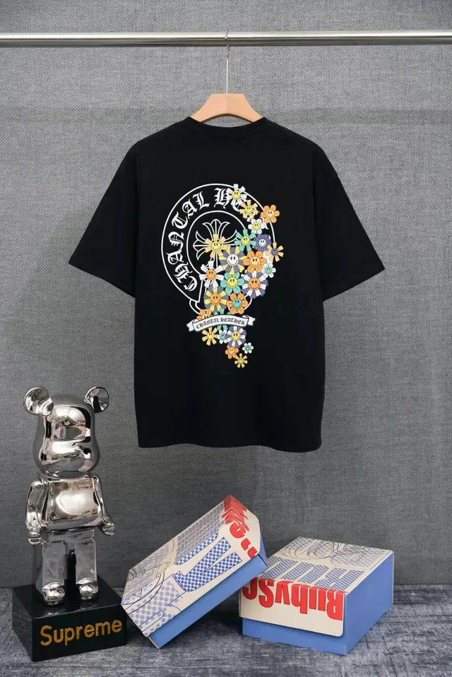 Chrome Hearts Multi-Cross Graphic Black T-Shirt 4