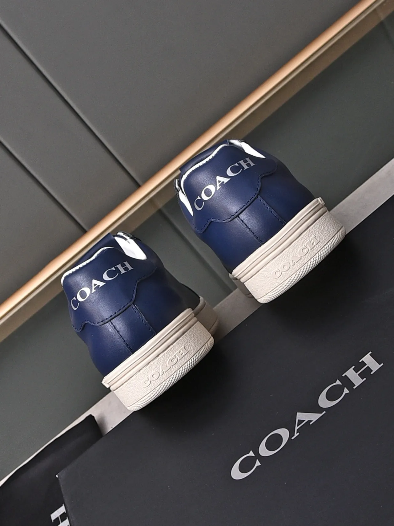 Coach Sneakers Lifestyle en Cuir Navy Low-Top 3