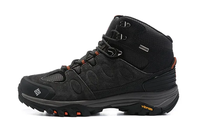 Columbia Bottes de randonnée imperméables à talons hauts noires grises 7