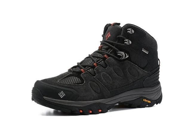 Columbia Bottes de randonnée imperméables à talons hauts noires grises 8