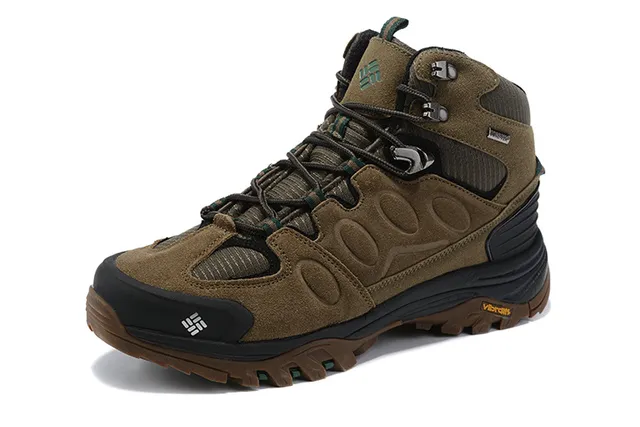 Columbia Bottes de randonnée imperméables à talons hauts noires grises 9