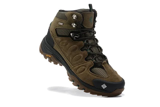 Columbia Bottes de randonnée imperméables à talons hauts noires grises 10