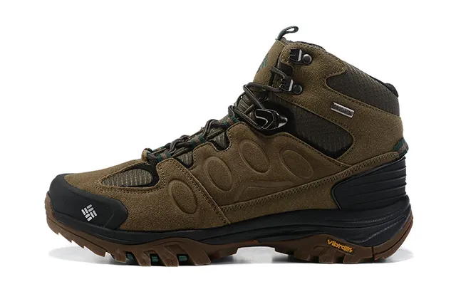 Columbia Bottes de randonnée imperméables à talons hauts noires grises 15