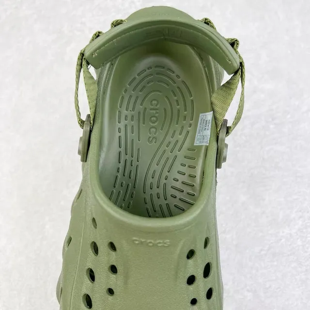 Crocs Echo Clog Verde Oliva Espuma Moldada Clog 6