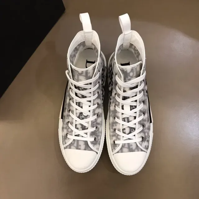 Dior B23 Monogram-Print High-Top Lifestyle Sneakers 2