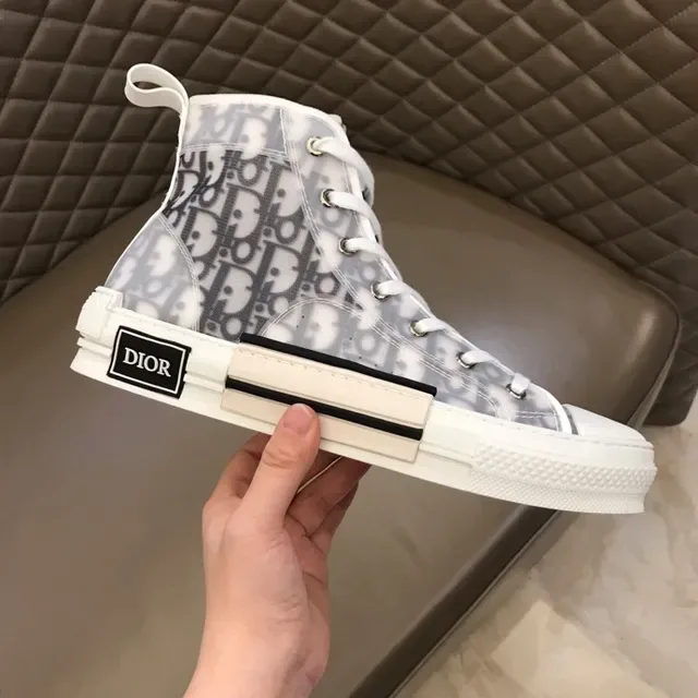 Dior B23 Monogram-Print High-Top Lifestyle Sneakers 5