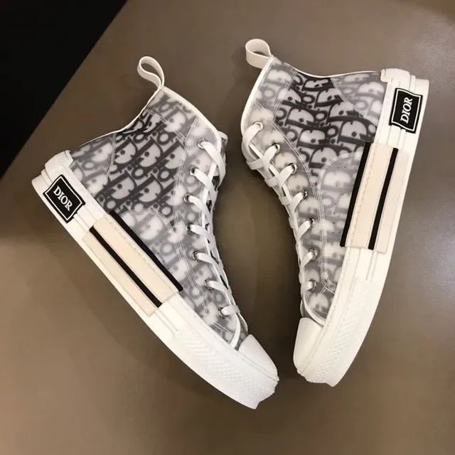 Dior B23 Monogram-Print High-Top Lifestyle Sneakers 7