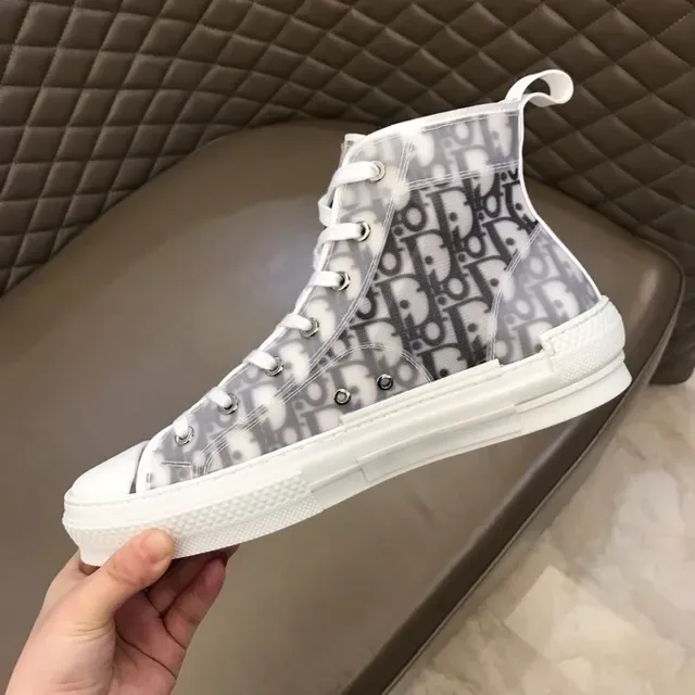 Dior B23 Monogram-Print High-Top Lifestyle Sneakers 8