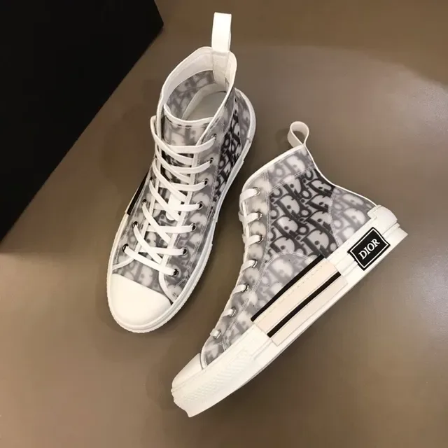 Dior B23 Monogram-Print High-Top Lifestyle Sneakers 9