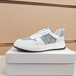 Dior B23 Monogram 白灰生活方式运动鞋