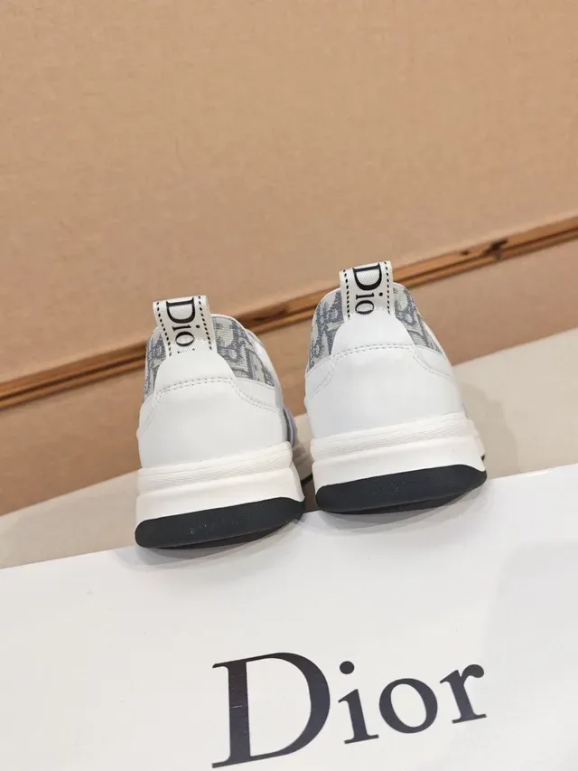 Dior B23 Monogram Sneakers Lifestyle Blanc et Gris 5