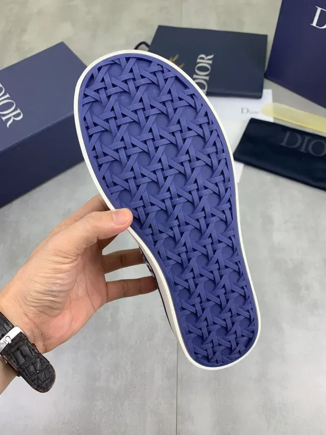 Dior B23 Zapatillas Azul marino Oblique Monogram Lifestyle 3