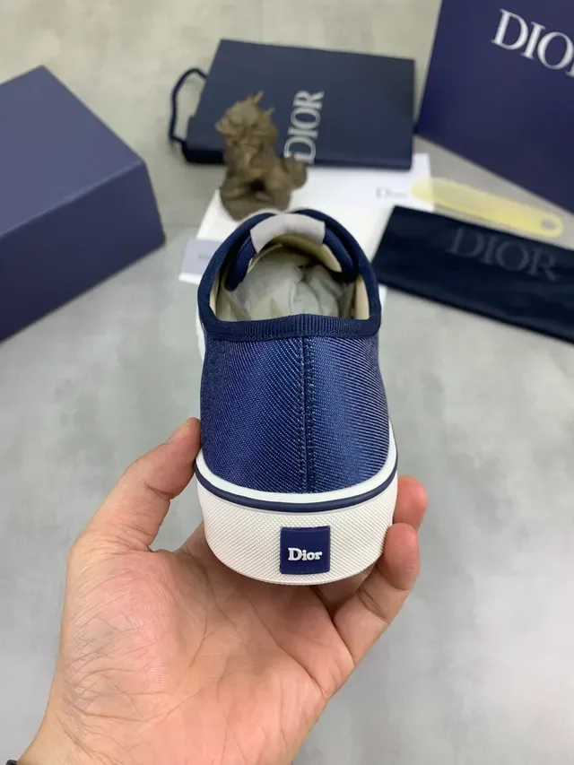 Dior B23 Zapatillas Azul marino Oblique Monogram Lifestyle 4