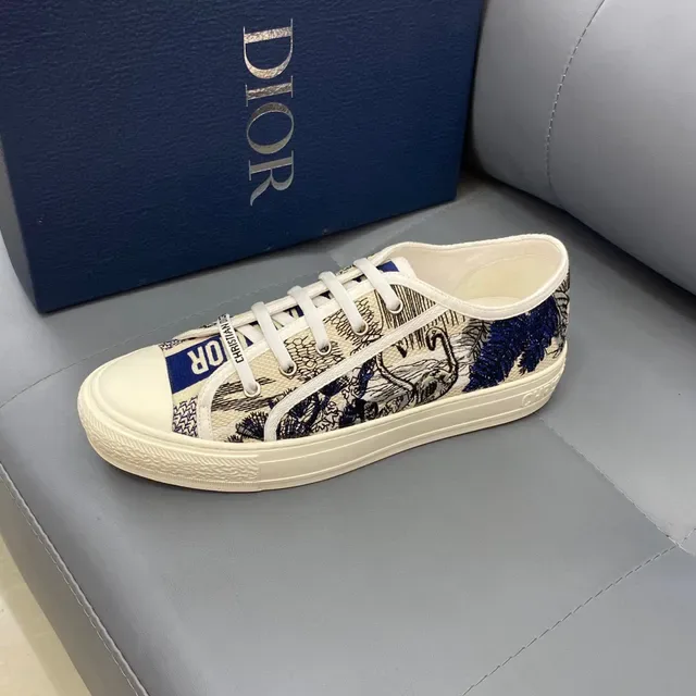 Dior B23 Navy Oblique Print Lifestyle Sneakers 5