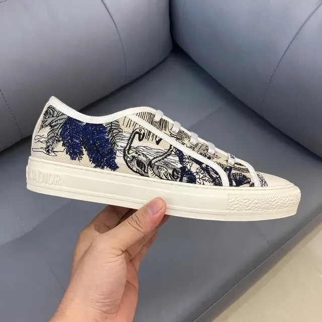 Dior B23 Navy Oblique Print Lifestyle Sneakers 6