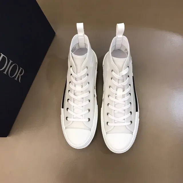 Dior B23 Blanc Noir Haut Transparents Maille Supérieure Lifestyle Sneakers 3
