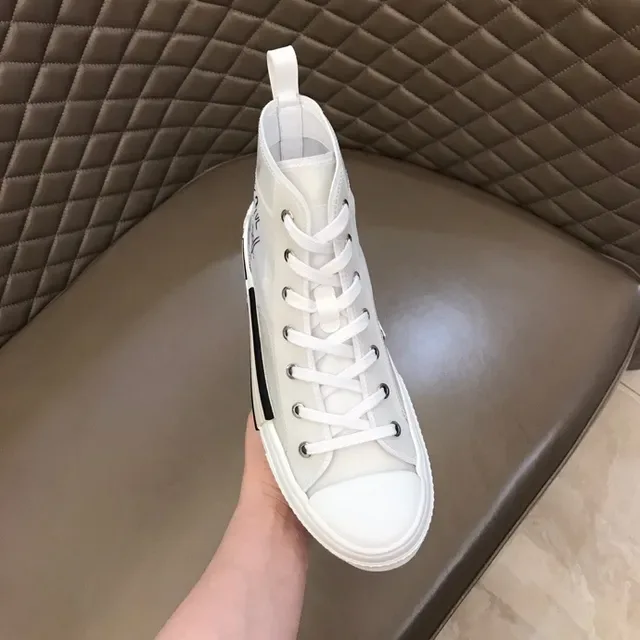 Dior B23 Blanc Noir Haut Transparents Maille Supérieure Lifestyle Sneakers 6