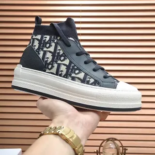 Dior B27 Monogram 针织高帮生活方式运动鞋