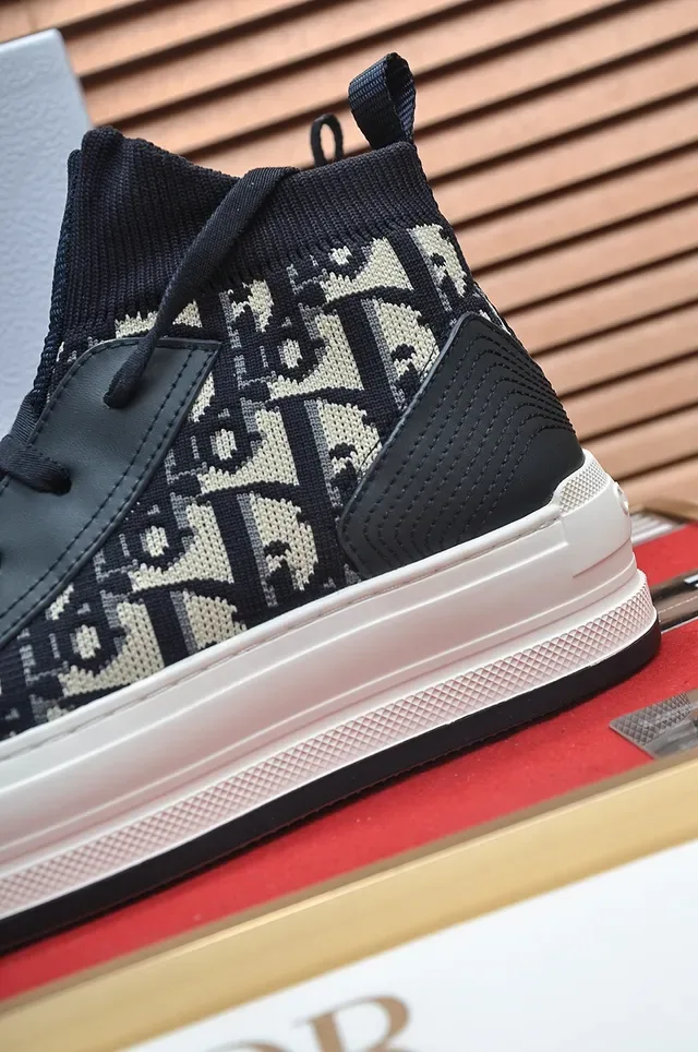 Dior B27 Monogram Knit High-Top Lifestyle Sneakers 2