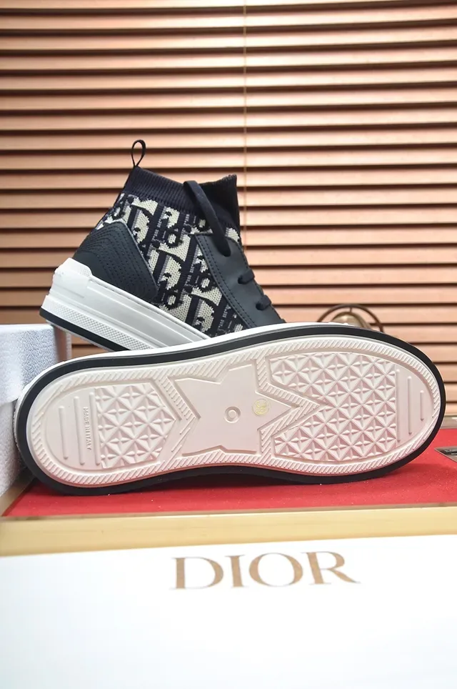 Dior B27 Monogram Knit High-Top Lifestyle Sneakers 3