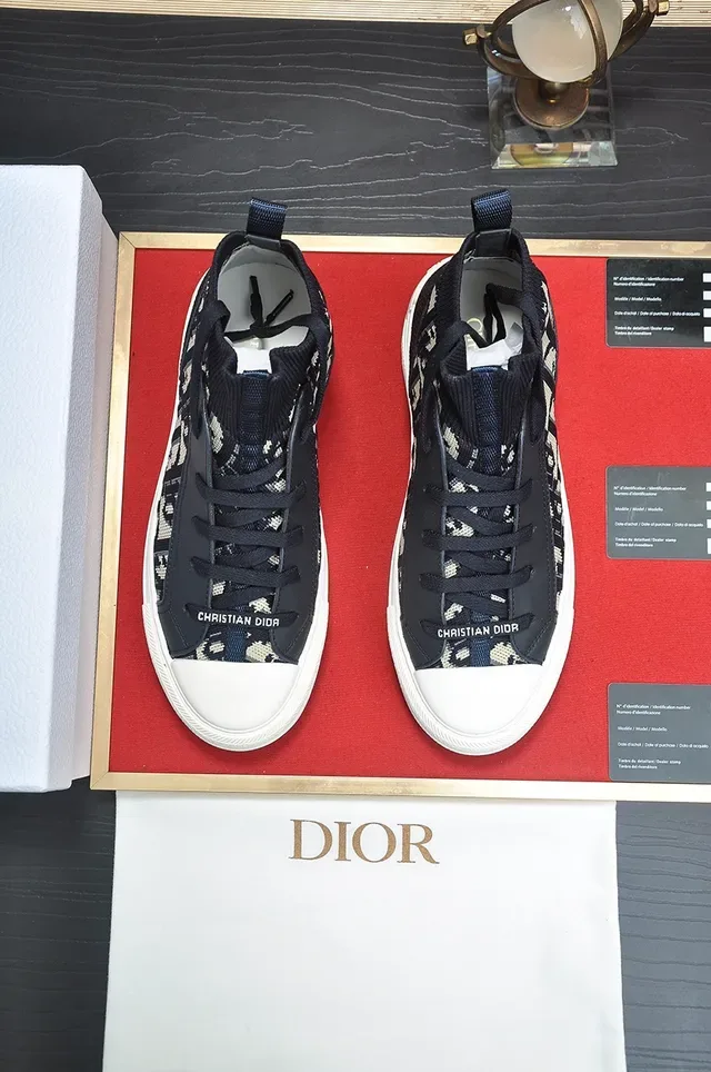 Dior B27 Monogram Knit High-Top Lifestyle Sneakers 5
