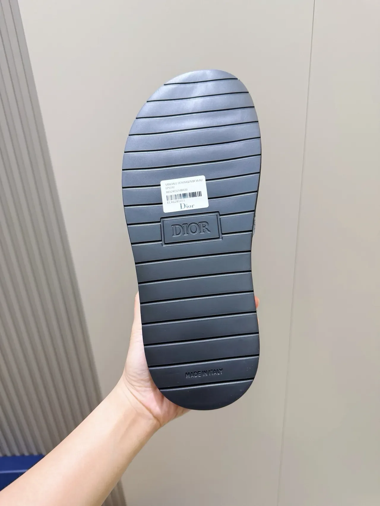 Dior B27 Oblique Monogram Navy Blue Platform Slippers 2