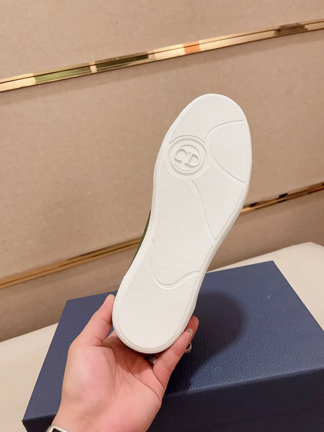 Dior B27 অলিভ গ্রিন Monogram লাইফস্টাইল স্নিকার 2