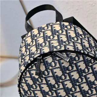 Dior Book Tote ميني باك باك بحري Oblique Monogram كاجوال باك باك 9
