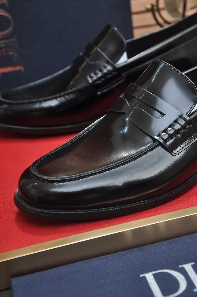 Dior Penny Loafer Black Patent Leather Loafers 2