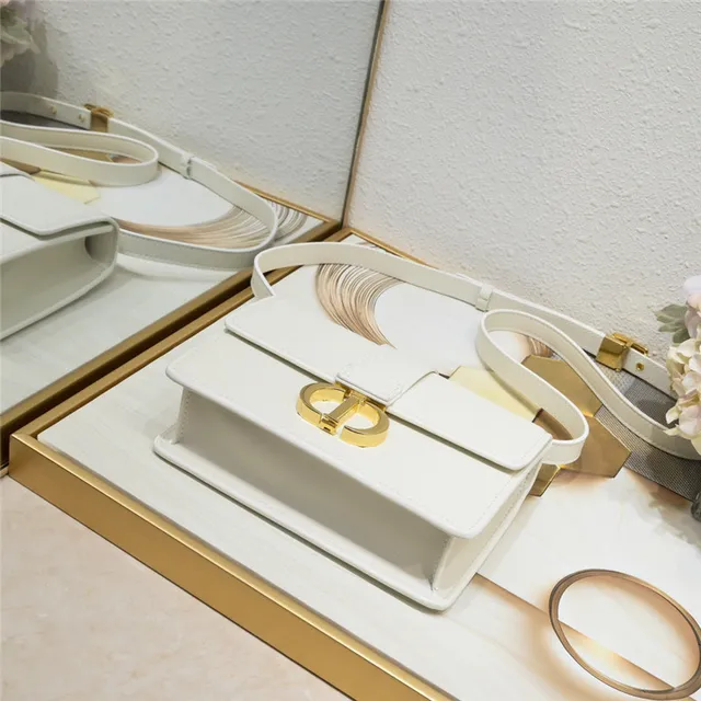Dior سرج أسود ذهبي مهيكل مستطيل طي CD قفل دوران سرج حقيبة 6