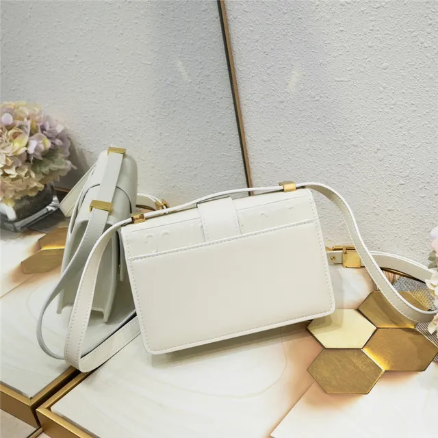 Dior سرج أسود ذهبي مهيكل مستطيل طي CD قفل دوران سرج حقيبة 8