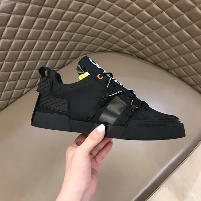 Dolce & Gabbana Defender Black Oversized Strap Lifestyle Sneakers 4