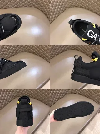 Dolce & Gabbana Defender Black Oversized Strap Lifestyle Sneakers 5