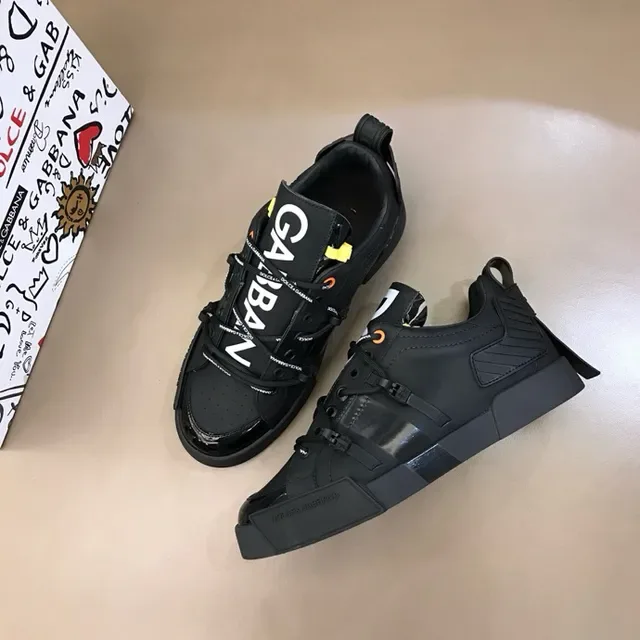 Dolce & Gabbana Defender Black Oversized Strap Lifestyle Sneakers 9