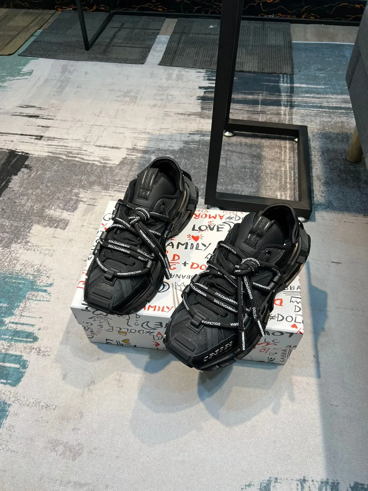 Dolce & Gabbana 黑色 单色 多层鞋面 厚底鞋 5