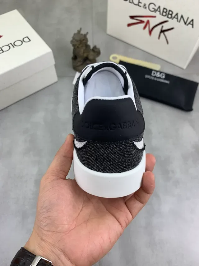 Dolce & Gabbana حذاء رياضي دنيم و شبكة منصة 4