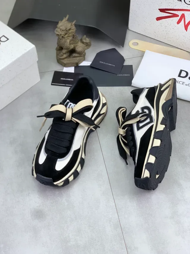 Dolce & Gabbana NS1 黑白米生活方式运动鞋 5