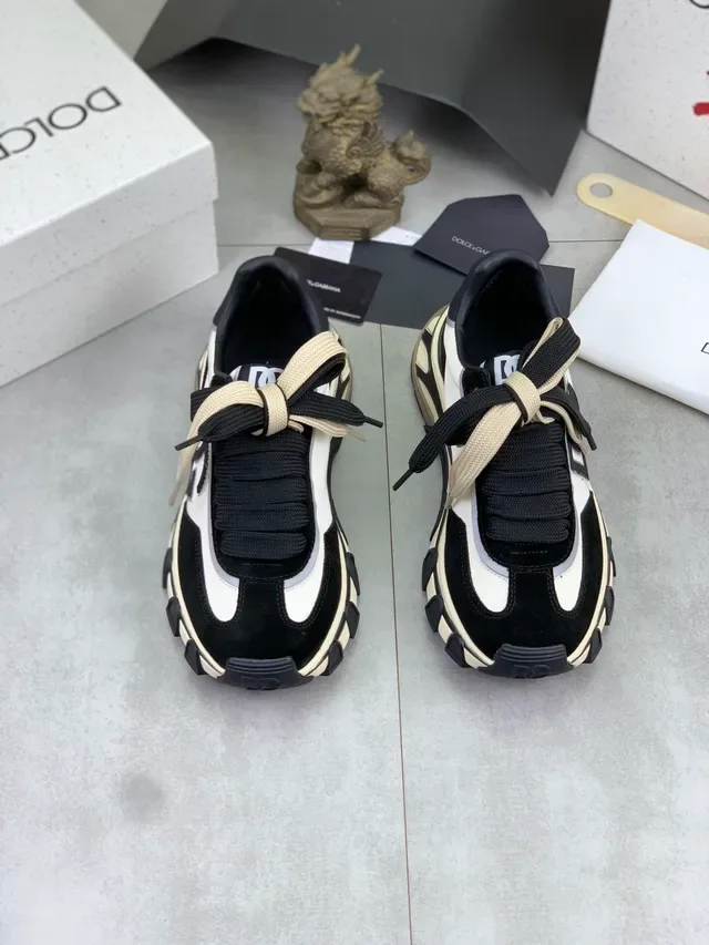 Dolce & Gabbana NS1 黑白米生活方式运动鞋 6
