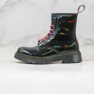 Dr. Martens 1460 Holographic Patent Black Martin Boots