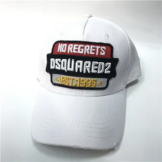 Dsquared2 No Regrets সেলাই করা জলপাই সবুজ বেসবল ক্যাপ 3