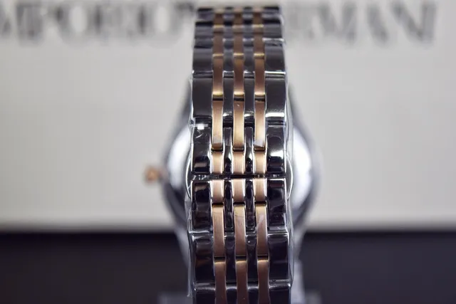 Emporio Armani Meccanico স্কেলেটন ডায়াল টু টোন যান্ত্রিক ঘড়ি 2