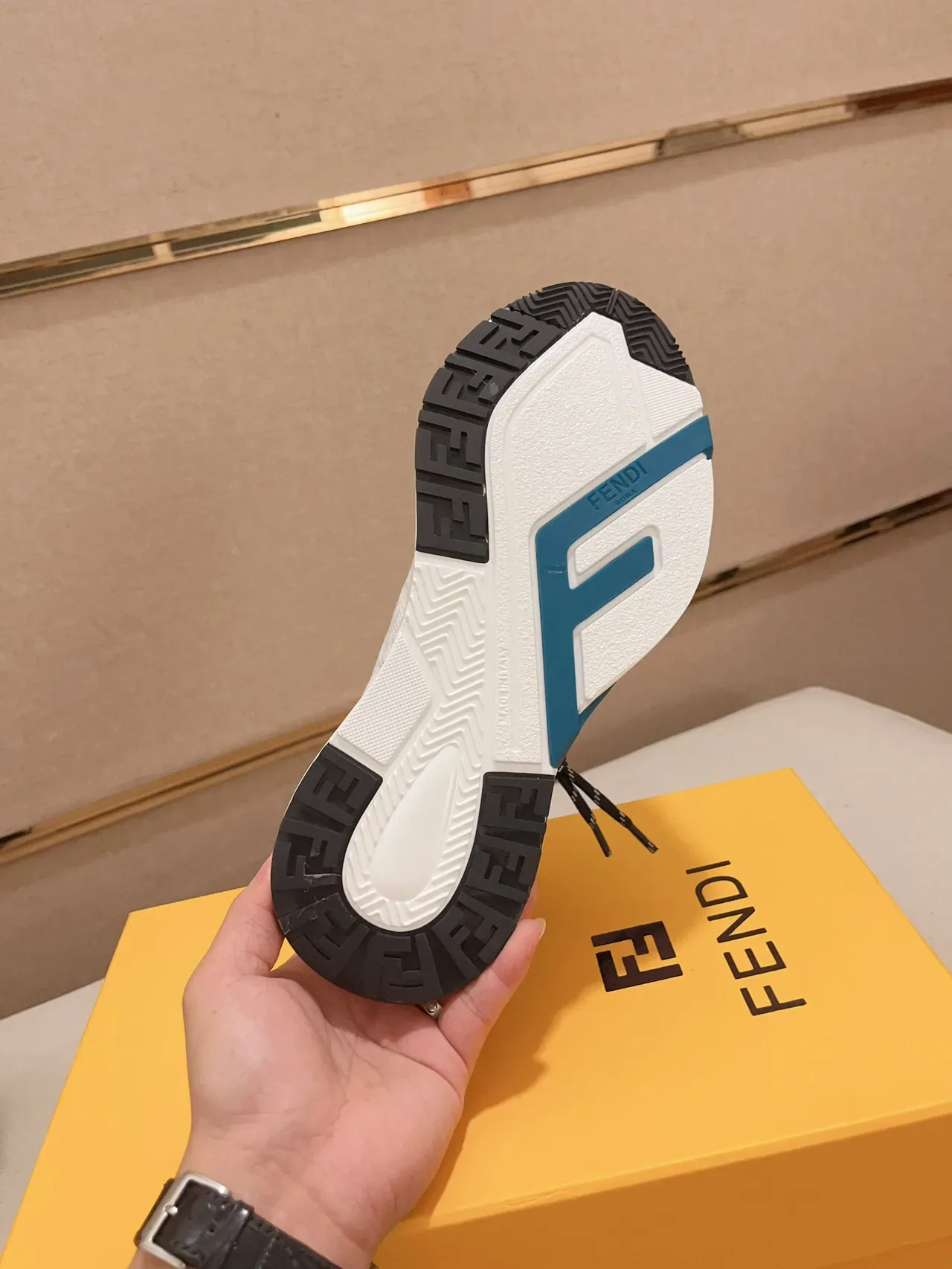Fendi First Monogram Mesh Chunky Sneaker 9