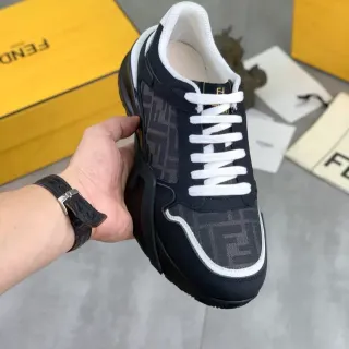 Fendi Monogrammed Mesh and Leather Chunky Sneaker — Fendi Chunky Sneakers photo from the Yupoo catalog