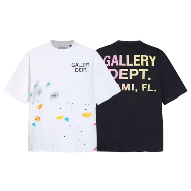 تي شيرت جرافيك Gallery Dept بتناثر الطلاء 3
