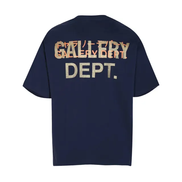 Camiseta Gallery Dept Tokyo estampa gráfica Gallery Dept azul-marinho 4