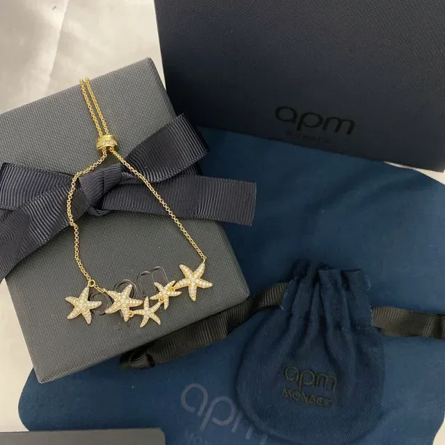 APM Monaco Gold-Tone Starfish Pavé Charm Adjustable Bracelet 5
