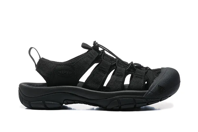 Sandales casuales avec multi-cordon ajustable et lacing en Army Green Black 11