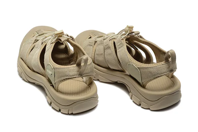 Sandales casuales avec multi-cordon ajustable et lacing en Army Green Black 20